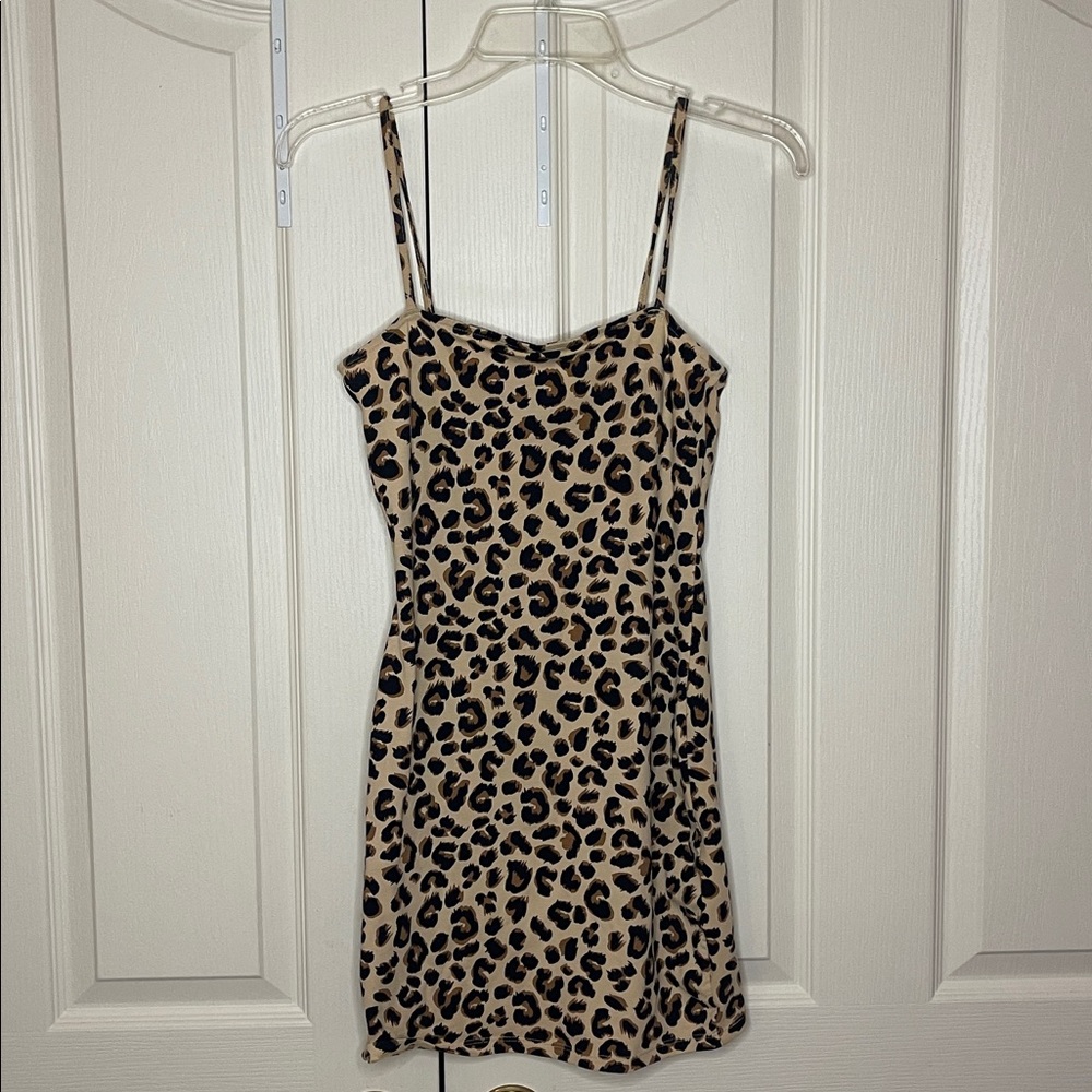 H&M Cheetah print Mini Dress